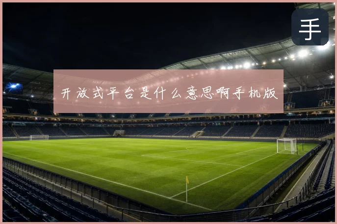 开放式平台是什么意思啊手机版